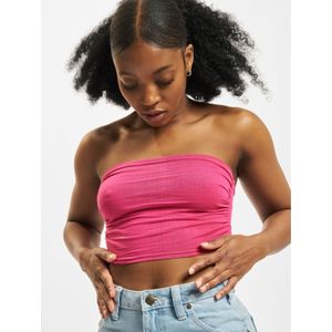 Strapless Top - Zwart - Stretch Jersey - Rimpel Aan Zijkant