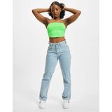 Urban Classics - Crop Top - Neongroen - Mouwloos - Aansluitende Pasvorm