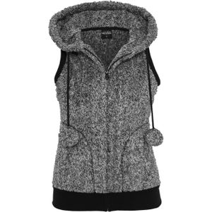 Urban Classics Vest met Capuchon - Grijs - 100% Polyester