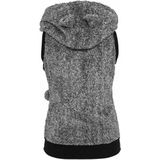Urban Classics Vest met Capuchon - Grijs - 100% Polyester