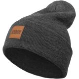 Urban Classics Synthetic Leatherpatch Long Beanie