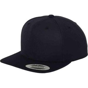 Flexfit Classic Snapback Cap, muts, unisex pet voor dames en heren, in vele kleuren, navy, One Size