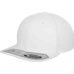 Flexfit - 110 Fitted Snapback white one size Snapback Pet - Wit