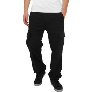 Urban Classics - Camouflage Cargobroek - Zwart