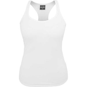 Urban Classics Tanktop Dames - Sporttanktop in Wit - Effen Mouwloos