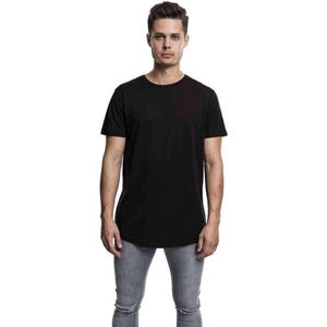 Urban Classics Shaped Long Heren T shirt Zwart