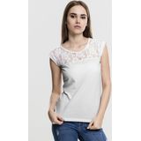 Urban Classics - Laces Dames T-shirt - Wit