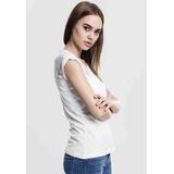 Urban Classics - Laces Dames T-shirt - Wit