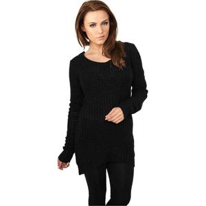 Urban Classics Long Wideneck Sweater/trui Zwart