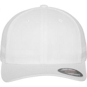 Cap Unisex L/XL FLEXFIT WHITE 60% Katoen, 40% Polyester