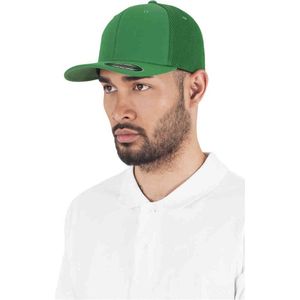 Flexfit Tactel Mesh Cap voor dames en heren, uniseks pet voor volwassenen, groen, S/M