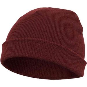 Flexfit Zware muts uniseks pet (1 stuk), Rood (Maroon)