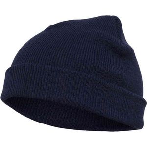 Flexfit heavyweight beanie, navy, Eén maat