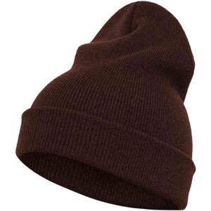 Yupoong beanie muts long brown