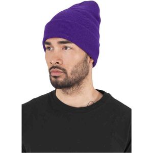 Yupoong beanie muts long purple