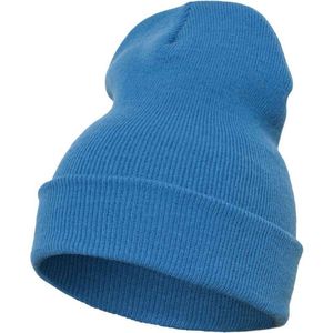 Flexfit - Heavyweight Long Beanie CL blue one size Beanie Muts - Blauw