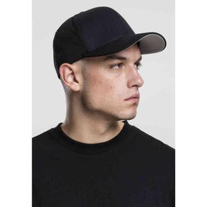 Flexfit Wooly Combed Unisex Baseball Cap, Zwart, XXL