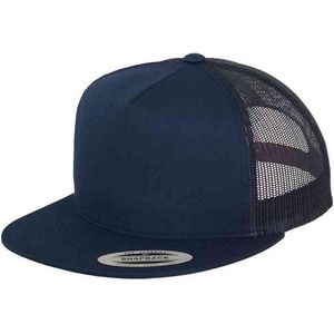 Flexfit Unisex Baseball Cap Classic Trucker Cap Vrouwen/Mannen Cap, Donkerblauw, One Size