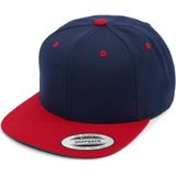 Flexfit Classic Snapback 2-Tone Cap uniseks-volwassene pet, marine/rood, One Size