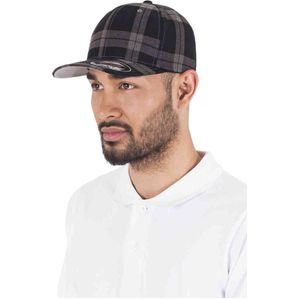 Flexfit Muts Tartan Plaid, zwart/grijs