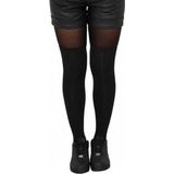 Urban Classics - Zwarte Dames Knie Sokken - 2 Paar - 97% Polyester, 3% Elastaan