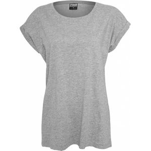 Urban Classics - Extended Shoulder Dames T-shirt - Grijs