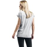 Urban Classics - Extended Shoulder Dames T-shirt - Grijs