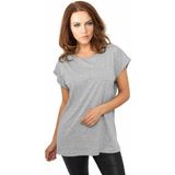 Urban Classics - Extended Shoulder Dames T-shirt - Grijs