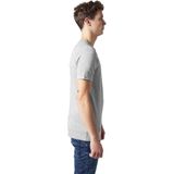 Fitted Stretch Tee - Grijs - Katoen Viscose Elastaan