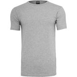 Fitted Stretch Tee - Grijs - Katoen Viscose Elastaan