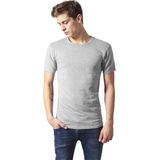 Fitted Stretch Tee - Grijs - Katoen Viscose Elastaan