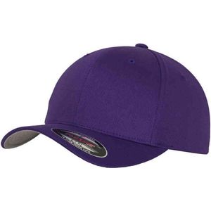 Flexfit Wooly Combed 6277 Cap, uniseks, paars (paars), jeugdmaat, Paars.