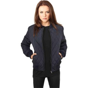 Urban Classics - Diamond Parka - Winterjas - Zwart - Polyester