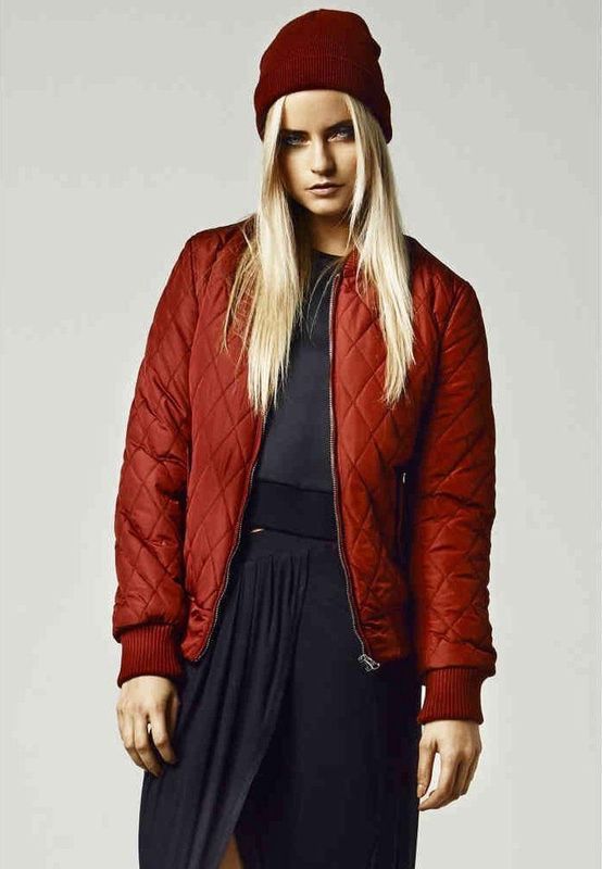 URBAN CLASSICS - Diamond Parka - Winterjas - Zwart - Polyester