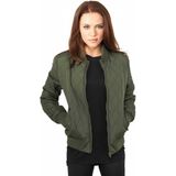 Urban Classics - Diamond Quilt Nylon Jacket - Groen