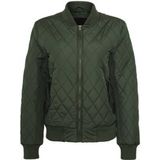 Urban Classics - Diamond Quilt Nylon Jacket - Groen