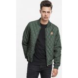 Urban Classics - Diamond - Bomberjack - Marineblauw - Gewatteerd Effect