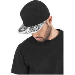 Flexfit SunKing Snapback Cap voor heren, zwart/wit, 6089SK, Zwart/Wit