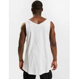 Klassieke Tanktop - Losse Pasvorm - Open Randen - Afgeronde Zoom