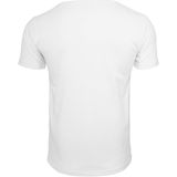 Urban Classics - Leather Imitation Pocket Heren T-shirt - Wit Zwart