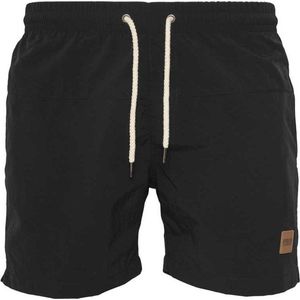 Urban Classics Block Swimshort - Zwart - Zwembroek
