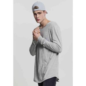 Urban Classics - Long Shaped Fashion Longsleeve shirt - Grijs
