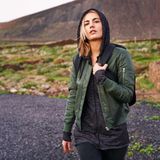 Urban Classics Damen Bomber Jacke Ladies Basic Bomber Jacket Olive