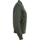 Urban Classics Damen Bomber Jacke Ladies Basic Bomber Jacket Olive