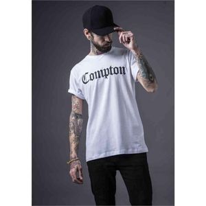 Mister Tee - Compton Heren T-shirt - Wit