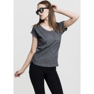 Urban Classics Ladies Long Back Shaped Spray Dye Tee