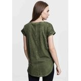 Urban Classics - Shaped Spray Dye Shirt - Groen