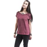 Urban Classics - Shaped Spray Dye Shirt - Rood