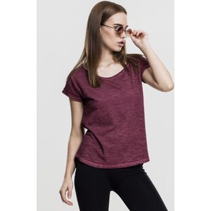 Urban Classics - Shaped Spray Dye Shirt - Rood