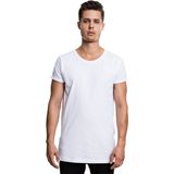 Urban Classics - Long Shaped Side Zip Heren T-shirt - Wit
